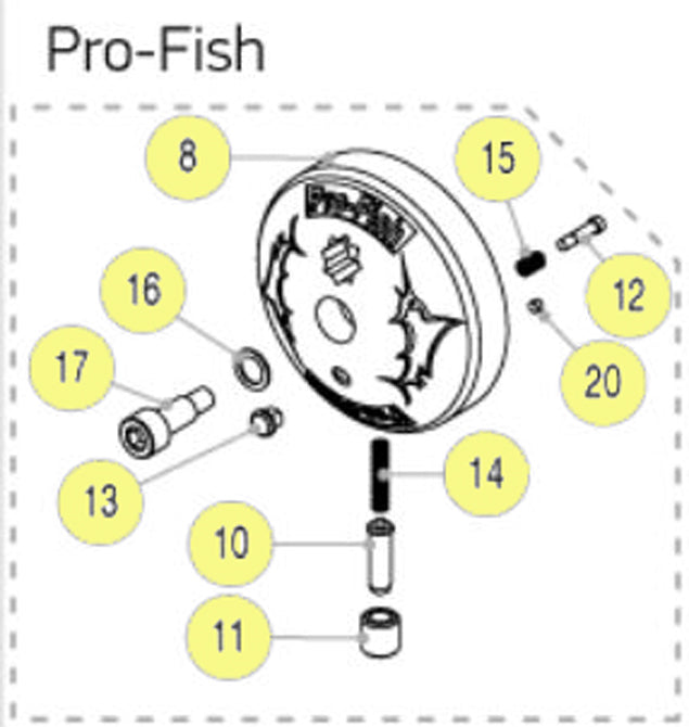 Lewmar Windlass Pro-Fish Drive Cap Assembly Kit