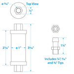 Seachoice UNIVERSAL IN-LINE FUEL FILTER