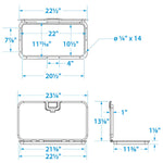 Seachoice OFFSHORE HATCH 10IN X 20IN-WHI